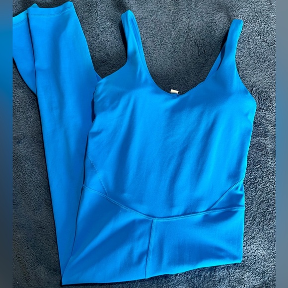 lululemon athletica Pants - LULULEMON Athletics/ One-Piece Jumpsuit Bodysuit Size 8 Blue